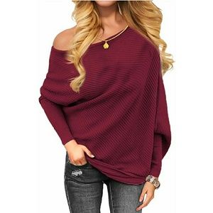 Off Shoulder Long Sleeve Dolman Sweater